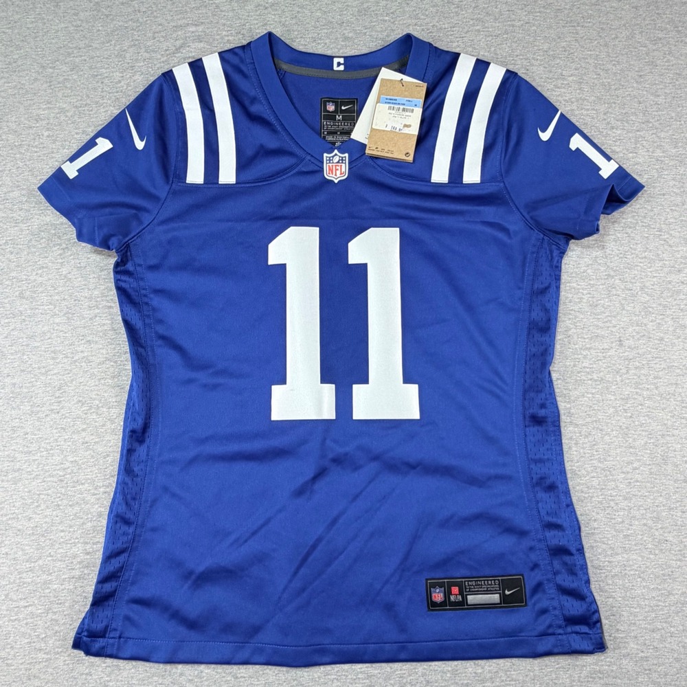 Nike Indianapolis Colts Michael Pittman Jr 11 Jersey Womens Medium Blue NFL New